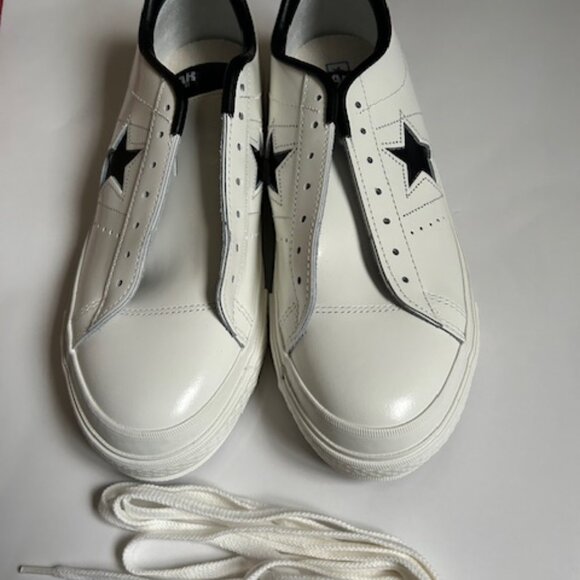 New Converse One Star J White Leather Low Top Men Sneakers Made in Japan Sz 10.5 - Picture 2 of 13